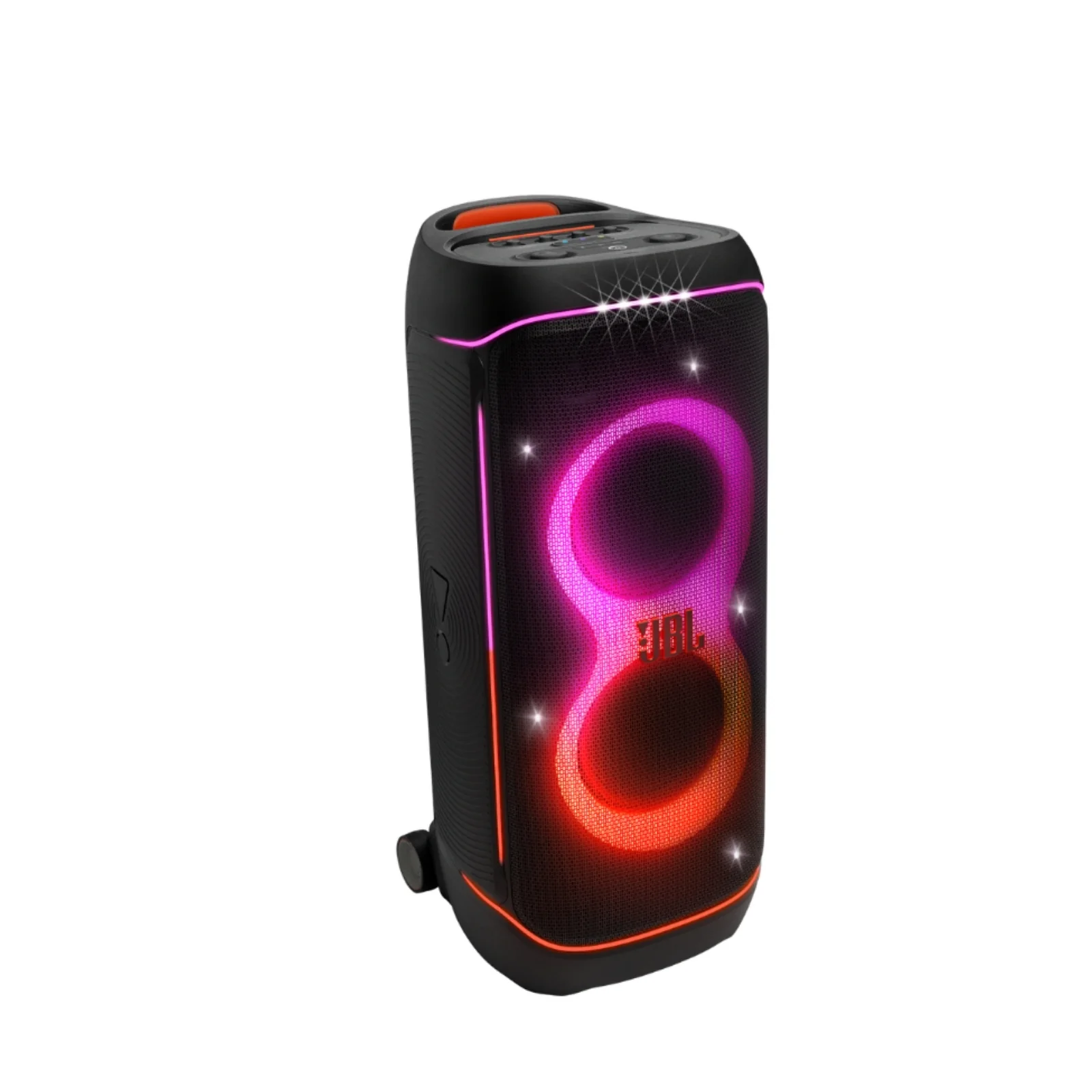 PartyBox 720 con show de luces LED encendido, color negro